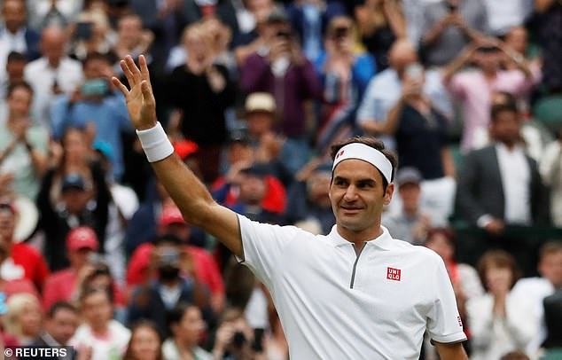 Wimbledon 2019: Federer tốc hành vào tứ kết Wimbledon