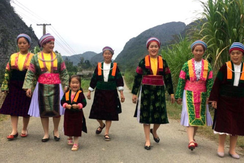 Costumes of Mong women in Ha Giang