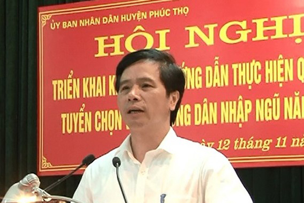 Bãi nhiệm đại biểu HĐND Hà Nội với cựu Bí thư huyện Phúc Thọ
