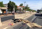 Ông bà tử vong, cháu gái thương nặng sau va chạm xe tải ở Bình Định