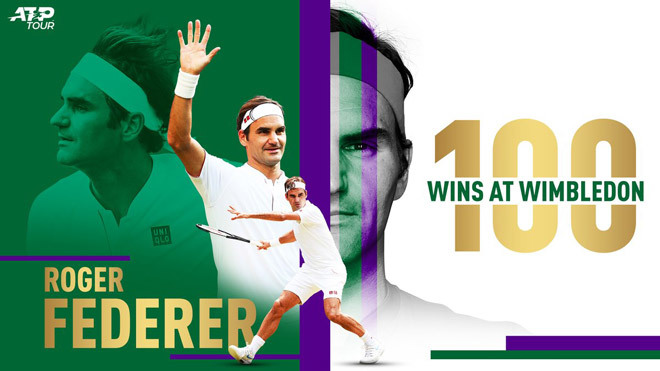 Hạ Nishikori, Federer thắng trận thứ 100 ở Wimbledon