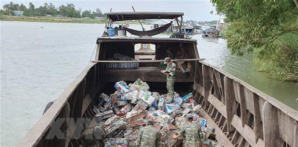 Seven tonnes of smuggled iron scrap seized in Vietnam