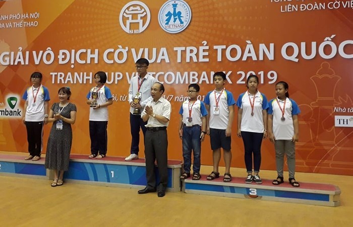 TPHCM nhất toàn đoàn giải cờ vua trẻ toàn quốc 2019