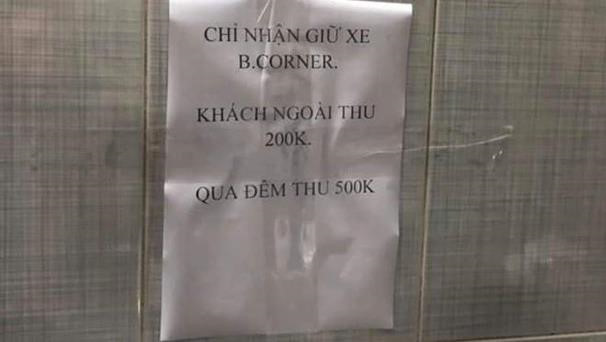 Cửa hàng ở Sài Gòn giữ xe giá 200.000 đồng bị phạt 22,5 triệu