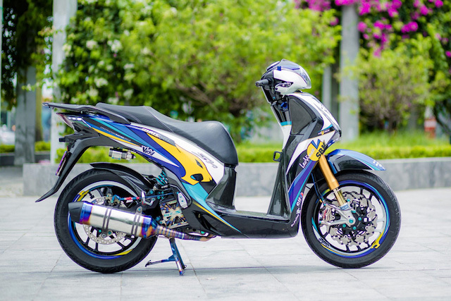 Dân chơi Hà Nội chi 600 triệu lột xác Honda SH 150i