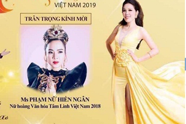 Huỷ chương trình tôn vinh Nữ hoàng tâm linh Việt Nam 2019
