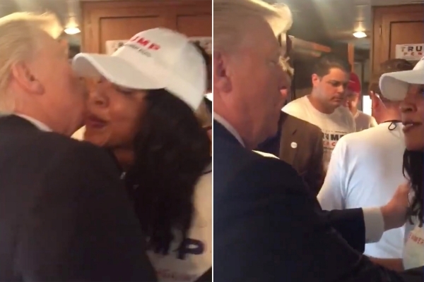 Công bố video ông Trump hôn nữ nhân viên trong chiến dịch tranh cử