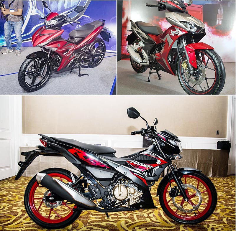 Mô tô hot cho giới trẻ, so găng Honda Winner X, Yamaha Exciter, Suzuki Raider ?