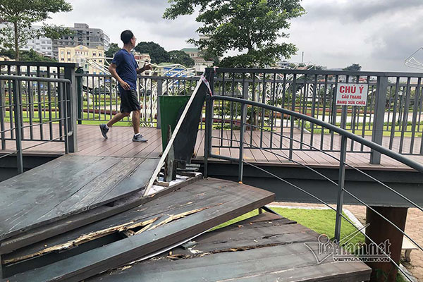 Công viên hiện đại ở Quảng Ninh, cầu đi bộ thành nơi 'ươm' nấm