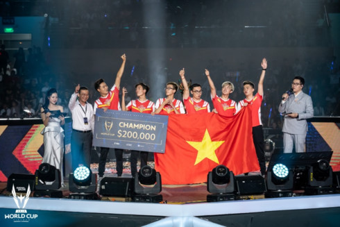 Vietnamese team lifts trophy at world video game tournament