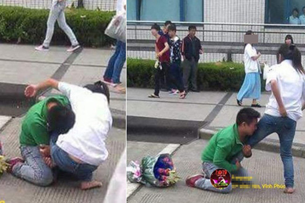 Thanh niên quỳ gối xin lỗi bạn gái gây xôn xao dân mạng