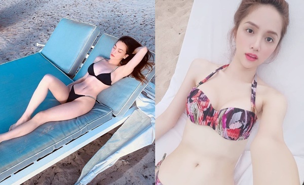 Hồ Ngọc Hà, Hương Giang đốt cháy mùa hè với bikini nóng bỏng