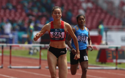 Quach Thi Lan named as winner of 400m event at ASIAD 2018