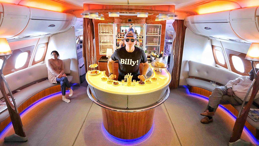 6 quầy bar sang trọng trên phi cơ của các hãng hàng không cao cấp