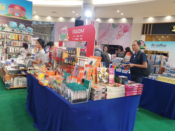 Families shop for back-to-school supplies