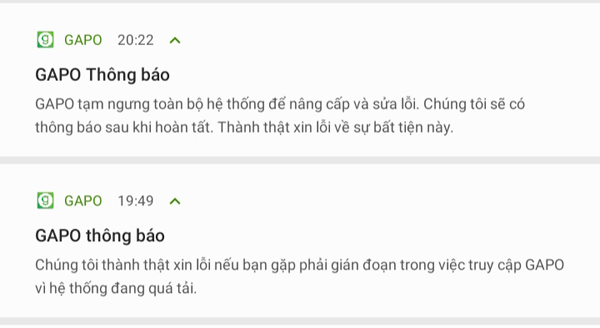 MXH Gapo ngưng hoạt động để sửa lỗi ngay trong ngày ra mắt