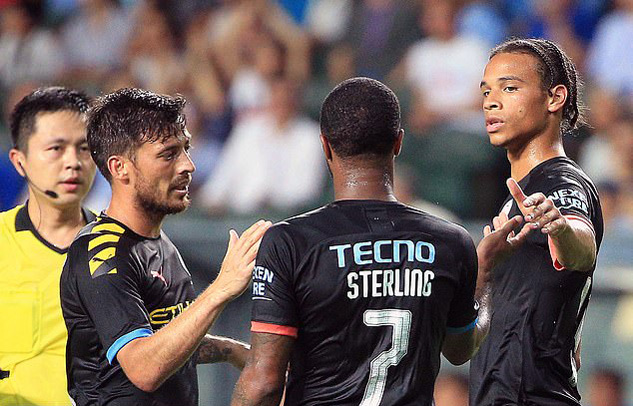 Man City thắng tưng bừng 6-1 trên đất Hồng Kông