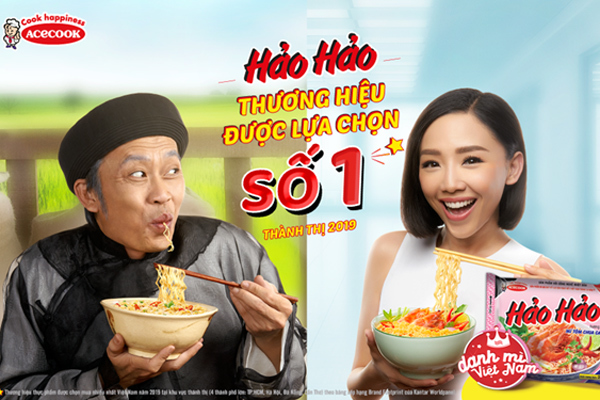 Hảo Hảo - mì ăn liền được chọn mua nhiều nhất khu vực thành thị 2019