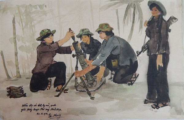 Martyr’s paintings on display at Da Nang Fine Arts Museum