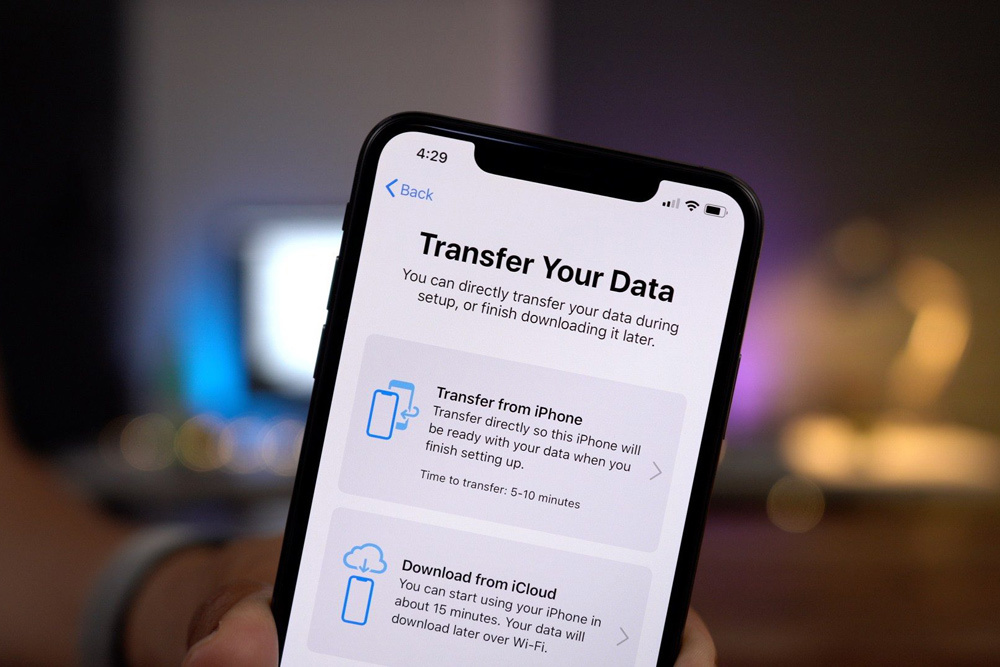 Cách chuyển dữ liệu từ iPhone cũ sang iPhone mới bằng tiện ích trên iOS 12.4