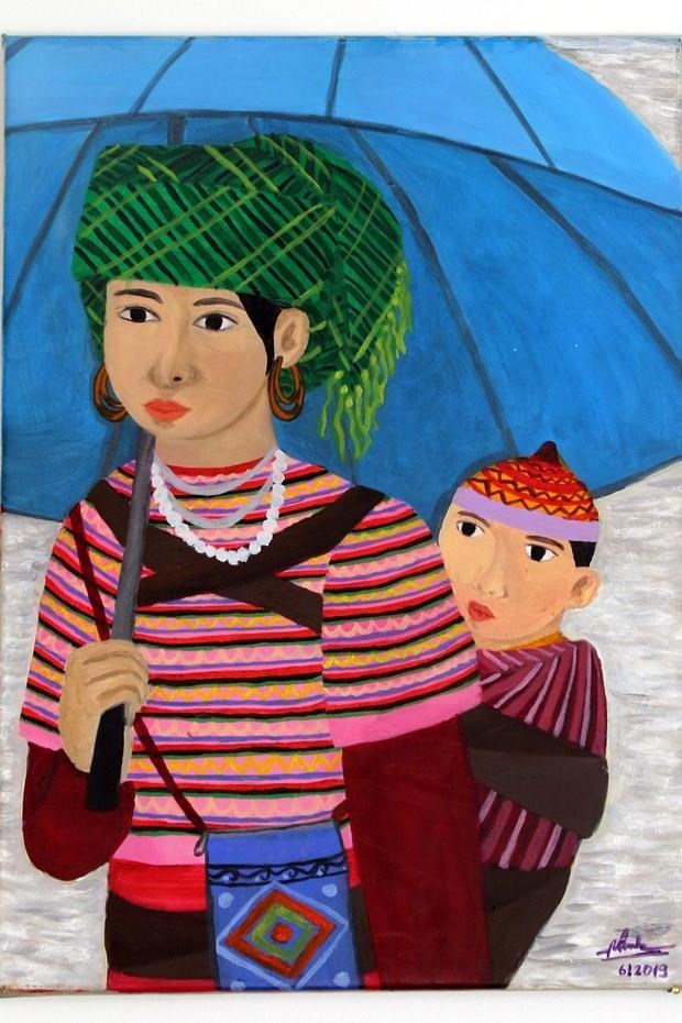 Painting by Vietnamese hearing-impaired artist on display in Italy