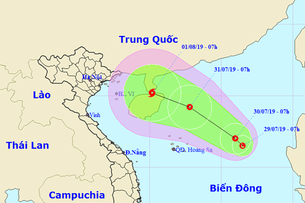 Xuất hiện vùng áp thấp trên Biển Đông, có thể mạnh thành bão