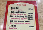 Thực đơn siêu hài hước khi nhờ Google dịch menu từ Việt sang Anh