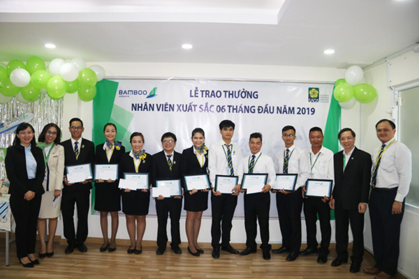 Bamboo Airways vinh danh nhân viên công ty Phục vụ mặt đất Sài Gòn