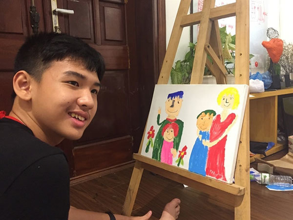 Hanoi exhibition showcases art by autistic children