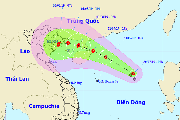 Áp thấp nhiệt đới giật cấp 8, hướng vào vịnh Bắc Bộ