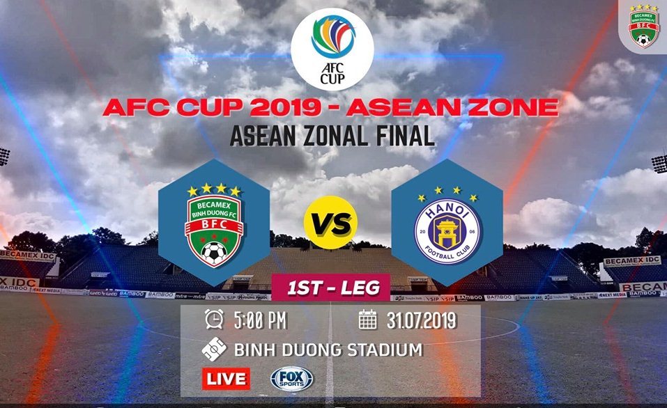 Xem trực tiếp chung kết AFC Cup Bình Dương vs Hà Nội ở đâu?