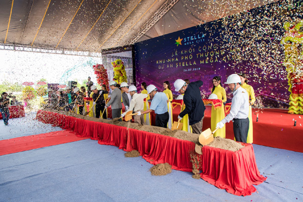 Khởi công khu nhà phố thương mại dự án Stella Mega City