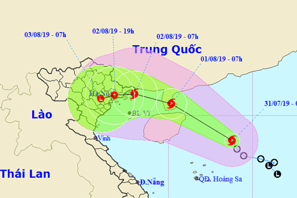 Áp thấp nhiệt đới mạnh thành bão số 3, hướng vào Quảng Ninh - Nam Định