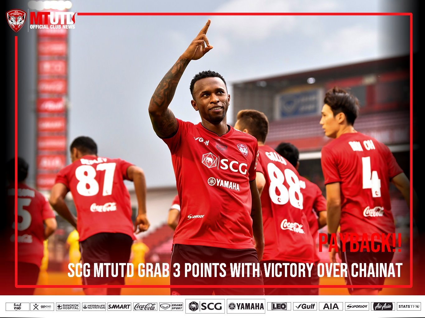 Đặng Văn Lâm xuất sắc, Muangthong thắng 