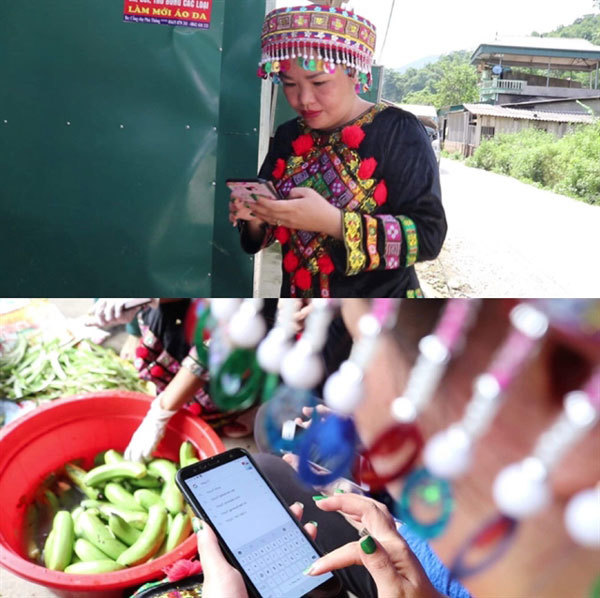 Bac Kan’s ethnic women sell local products online