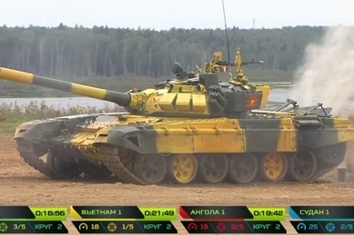 Tank Biathlon 2019: Đội xe tăng Việt Nam đứng nhì bảng trong vòng thi đầu tiên