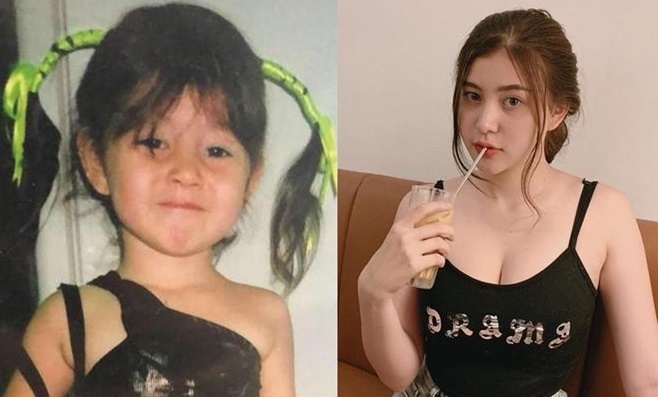 Những hot girl xinh xắn ngày bé, gợi cảm khi trưởng thành