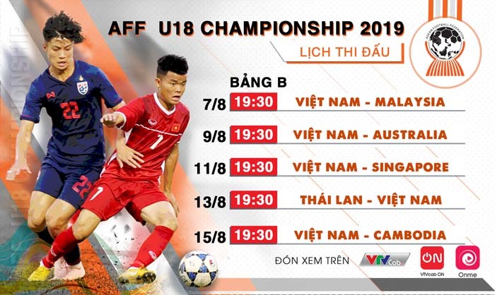 Xem trực tiếp U18 Đông Nam Á 2019 ở đâu?