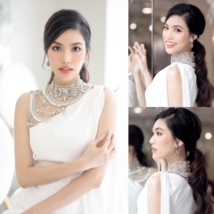 Phong cách thời trang giấu bụng của bà bầu Lan Khuê
