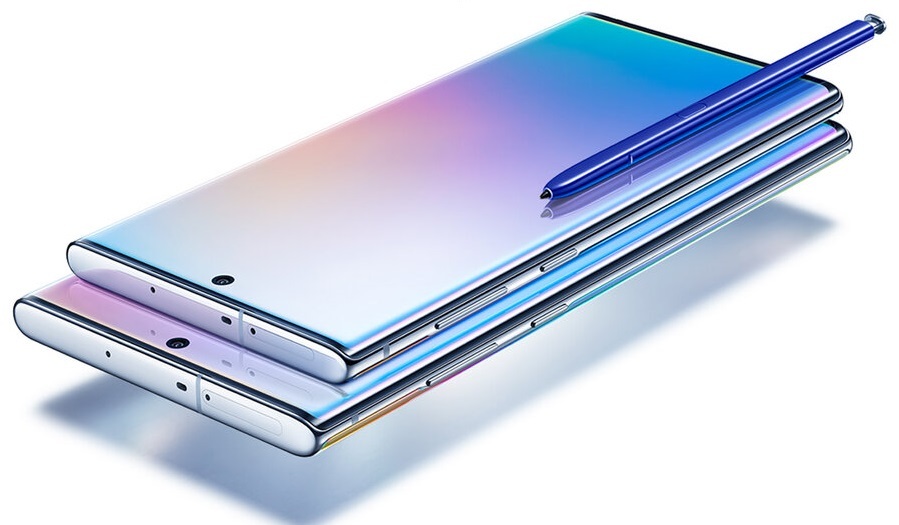 So kích thước Note 10, Note 10+ với loạt smartphone đầu bảng