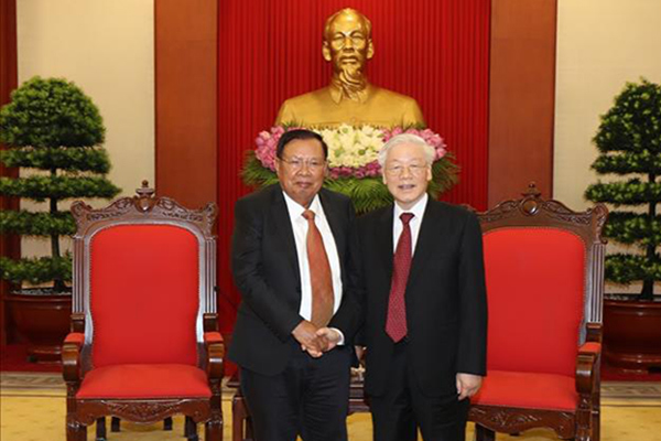 Tổng bí thư, Chủ tịch nước tiếp Tổng bí thư, Chủ tịch nước Lào
