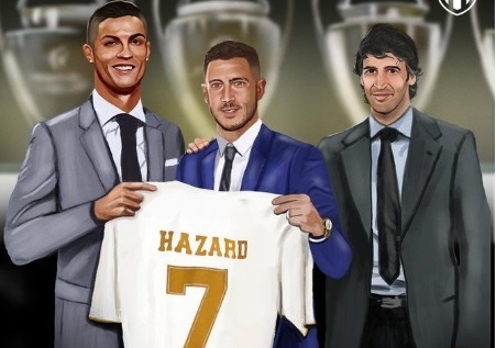 Eden Hazard mặc áo số 7 tại Real Madrid