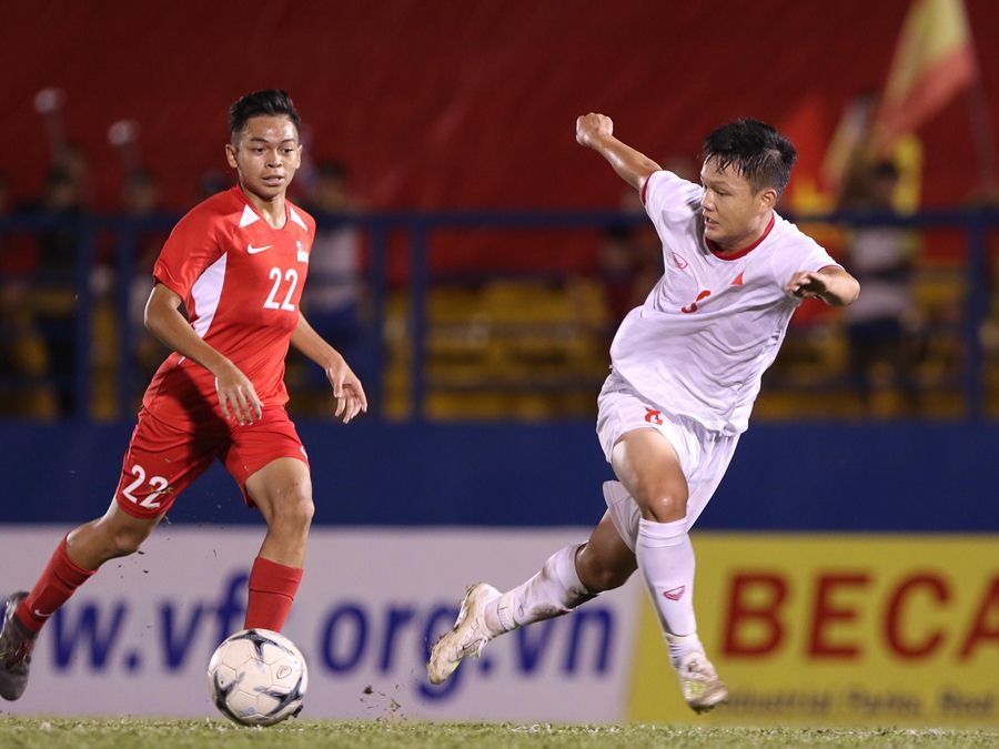 Video bàn thắng U18 Việt Nam 3-0 U18 Singapore