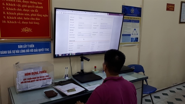 Hanoi boosts online public admin services