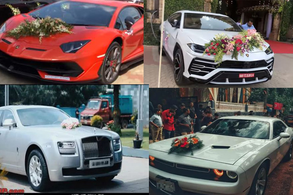 Loạt xe cưới sang chảnh của giới siêu giàu