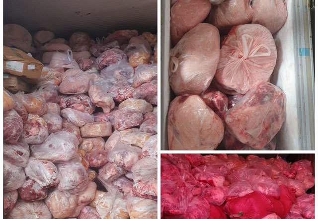 Thu giữ 40 tấn thịt đông lạnh hôi thối suýt bị làm giò chả