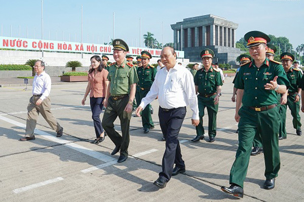 Thủ tướng kiểm tra Công trình, khu vực Lăng Chủ tịch Hồ Chí Minh