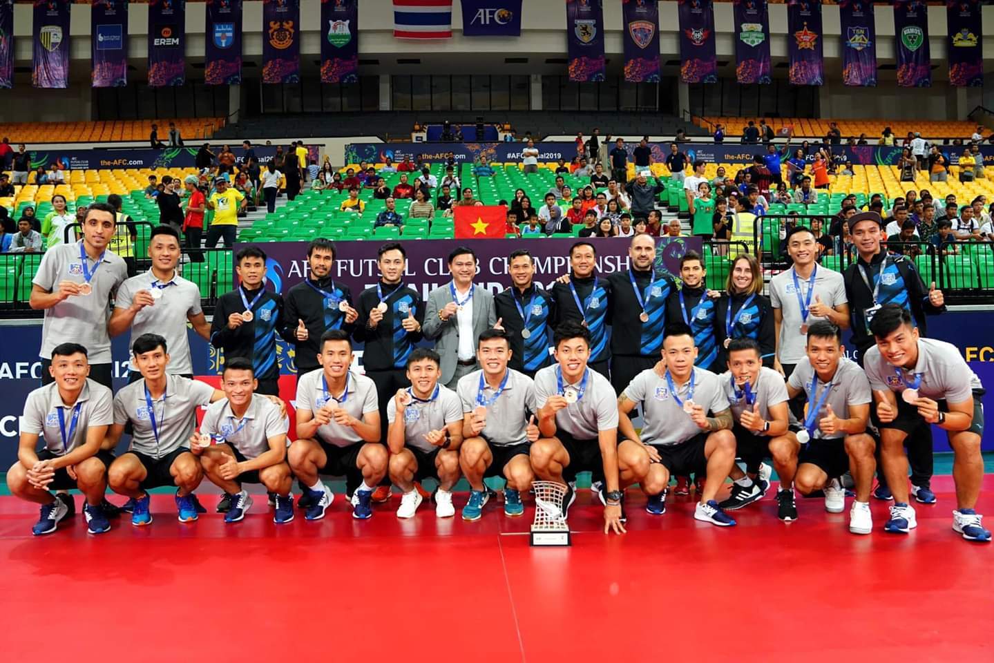 Thái Sơn Nam 6-4 AGMK: Thái Sơn Nam giành HCĐ Futsal châu Á 2019