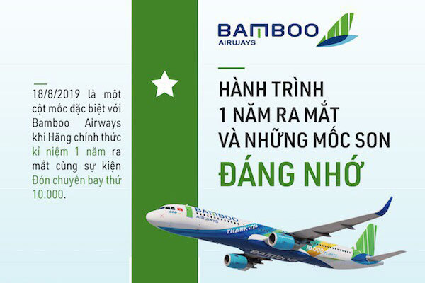 Bamboo Airways - hành trình 1 năm ra mắt và những mốc son đáng nhớ