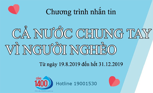 Nhắn tin tới 1408: Đóng góp thiết thực vì người nghèo